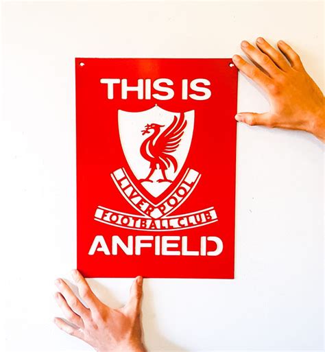 'This Is Anfield' Sign - Plasma Metal Art