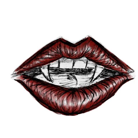 Vampire Lips Drawing at PaintingValley.com | Explore collection of ...