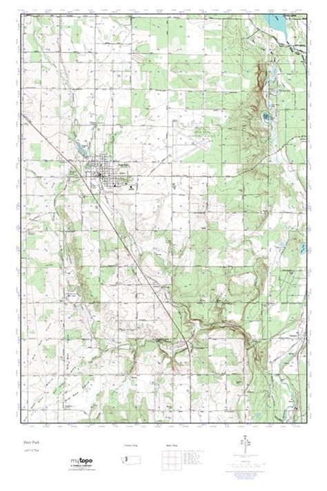 MyTopo Deer Park, Washington USGS Quad Topo Map