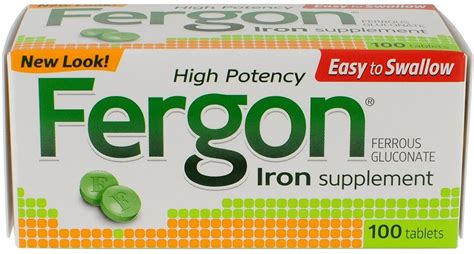 Fergon Iron Supplement Tablets 27 mg 100 ct - Walmart.com