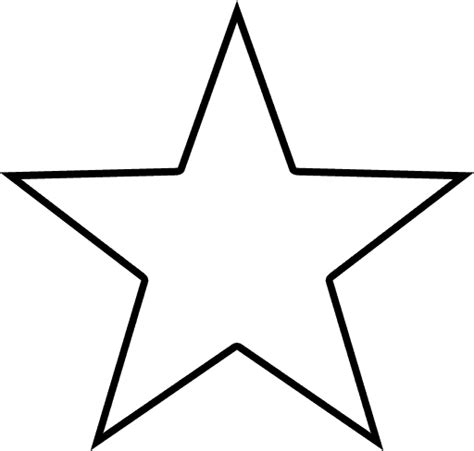 Star Template for DIY Projects