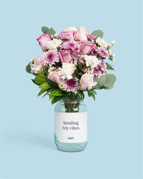 Blushing Beauty Flower Jars - Same Day Delivery - LVLY Malaysia