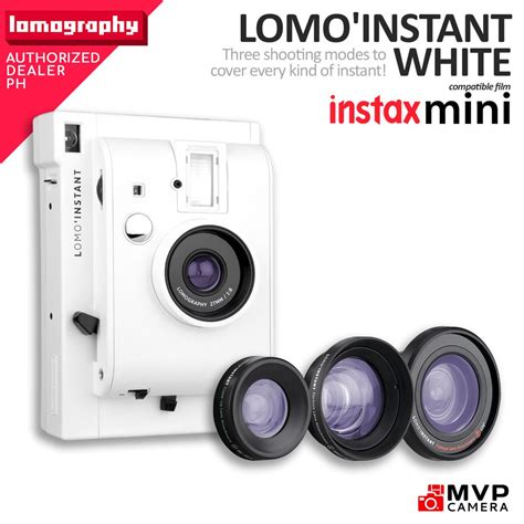 Lomography Lomo'Instant Camera with 3 Lens Set Uses Instax Mini LI800W ...