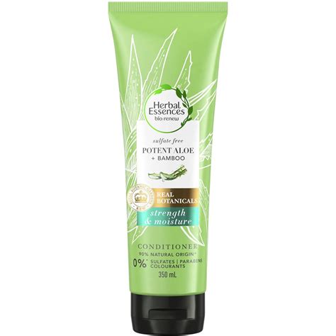 Herbal Essences Potent Aloe & Bamboo Strengthening Conditioner 350ml | Woolworths