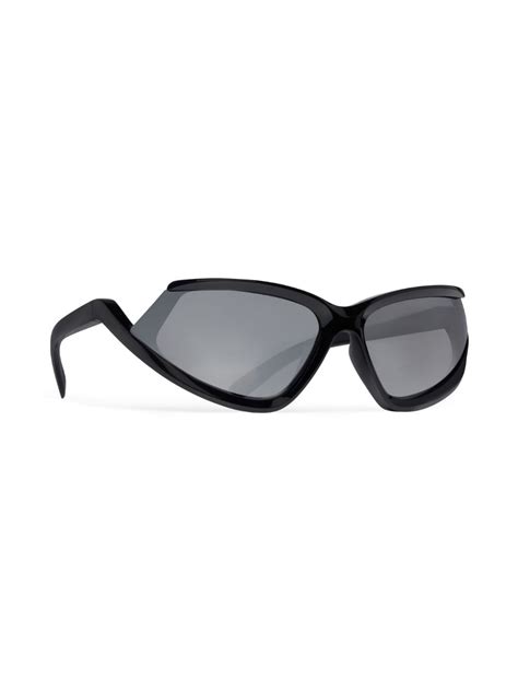 Balenciaga Eyewear Side Xpander Cat Sunglasses - Farfetch