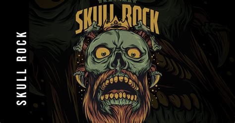 Skull Rock Design, Graphic Templates - Envato Elements