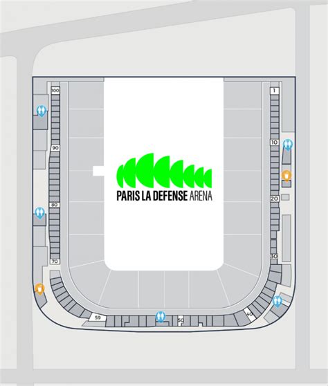 Plan de salle | Trouver votre place à Paris La Défense Arena