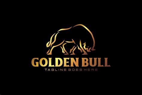 Golden Bull (542710) | Logos | Design Bundles