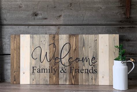 Welcome Family and Friends Sign Family Sign Custom Made | Etsy