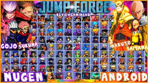 Jump Force Mugen Android 2021 | 110 Karakter in 2023 | Force, Review games, Saitama