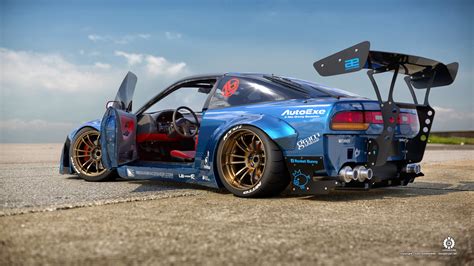 1990 Nissan 240Sx Rocket Bunny Kit / 1990 1993 Nissan Silvia S13 1990 ...