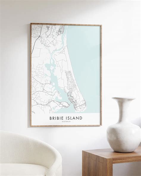 Bribie Island Map Print - Chelsea Chelsea