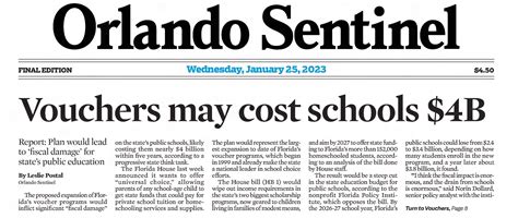 2023 – Expansion of Private School Vouchers - Florida Policy Timeline