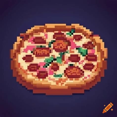 32x32 pixel art pizza box on Craiyon