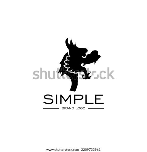 Dragon Head Logo Design Illustration Stock Vector (Royalty Free ...