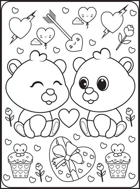 dibujos para colorear del dia de san valentin para niños 16925058 ...