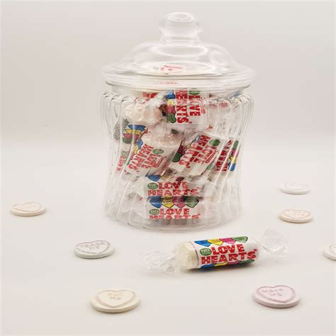 Valentine's Love Hearts Jar - The Retro Candy Store