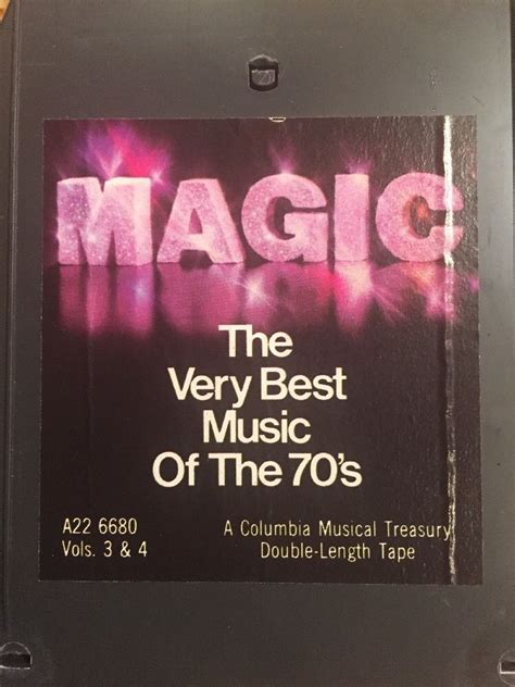 Vintage 8 Track Tape Very Best Music Of The 70s Vols 3 & 4 1977 Magic ...