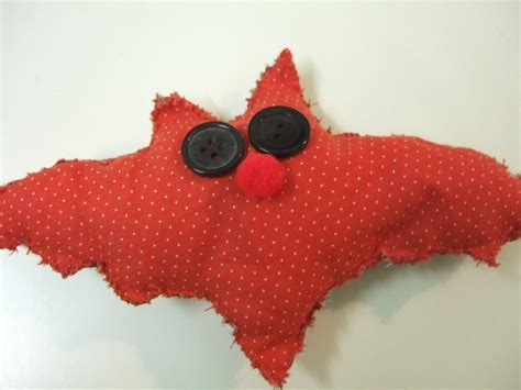 Polka Dot Bat · A Bat Plushie · Sewing on Cut Out + Keep · Creation by Jess.A