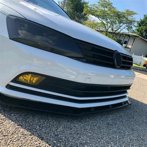 3 Pcs Front Bumper Lip For Volkswagen Vw Jetta 2010-2018 MK6 Body Kit Car Accessories Spoiler ...