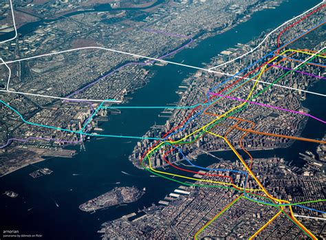 Transit Map of the Day: See the NYC Subway System From Above - CityLab