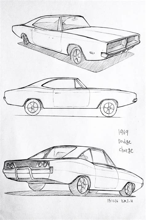 Dodge Charger Sketch at PaintingValley.com | Explore collection of Dodge Charger Sketch