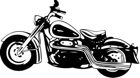 Pin by Rachel Lee on Silhouette Cameo | Motorcycle clipart, Clipart black and white, White ...