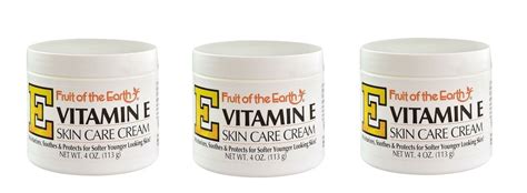 Fruit of the Earth New Vitamin E Skin Care Cream 4 oz. / 113g (Pack of 3) - Walmart.com