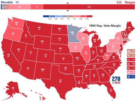 Presidential Election of 1984 - 270toWin