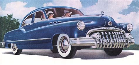 Antique Images: Vintage Car Clip Art: 1950 Buick Dark Blue from Vintage ...