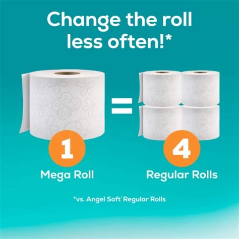 Angel Soft® Toilet Paper Lavender Scented Mega Roll, 8 rolls. - Kroger