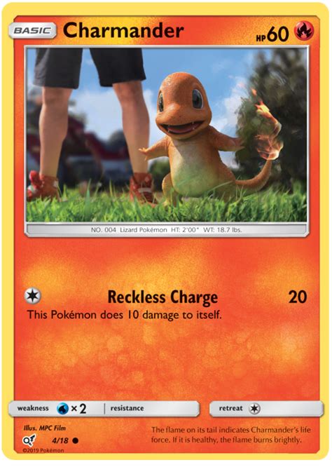 Charmander - Detective Pikachu #4 Pokemon Card