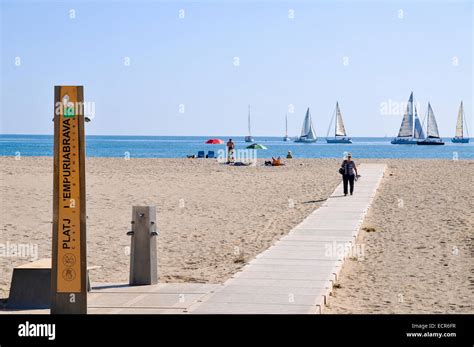 Empuriabrava Beach, Costa Brava, Spain Stock Photo - Alamy