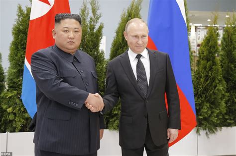 Vladimir Putin and Kim Jong Un meet for the first time | Daily Mail Online