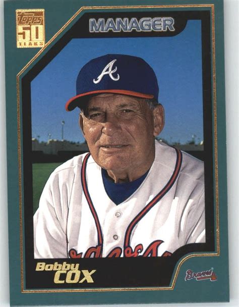 Amazon.com: 2001 Topps #323 Bobby Cox MG - Atlanta Braves (Manager ...