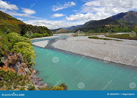 Waiau River Crossing, New Zealand Stock Image | CartoonDealer.com #99261181