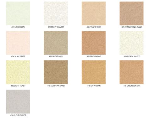 Omega Stucco Colors – Nellis Building Materials