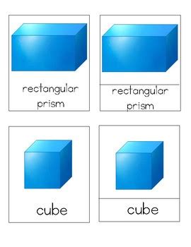 Montessori - Geometric Solids 3 - Part Cards by Bella Learning Materials