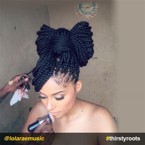 How to do a Bow Hairstyle on Braids or Locs