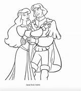 Odette And Prince Derek coloring Page  Princess Pages sketch template