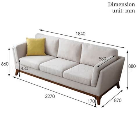 Standard 3 Seater Sofa Dimensions In Mm | Review Home Decor