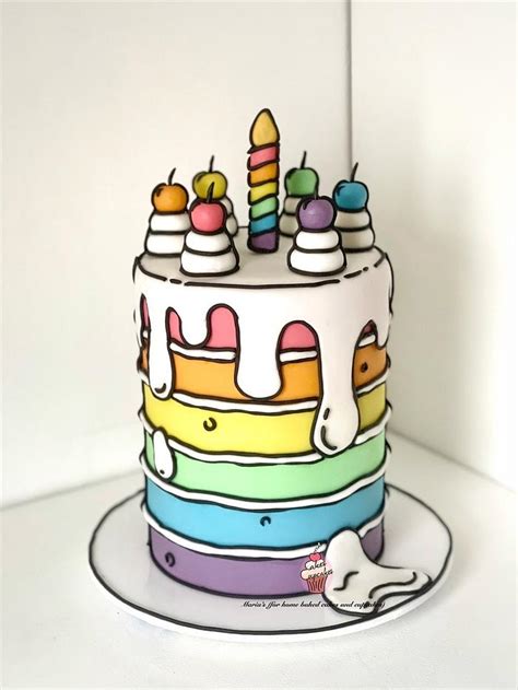 Comic/Cartoon Cake - Decorated Cake by Maria's - CakesDecor