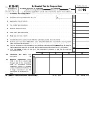 IRS Form 1120-W - 2019 - Fill Out, Sign Online and Download Fillable ...