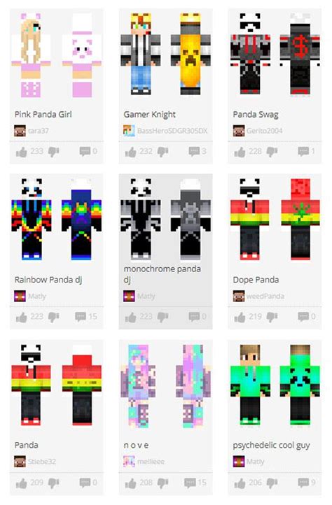 Panda Skins For Minecraft APK للاندرويد تنزيل