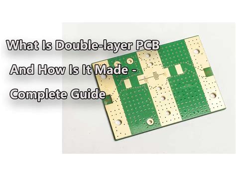 What is double-layer PCB and how is it made - complete guide - IBE ...