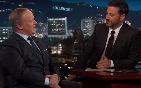 Sean Spicer pressed (gently) on 'Jimmy Kimmel Live' | The Times of Israel