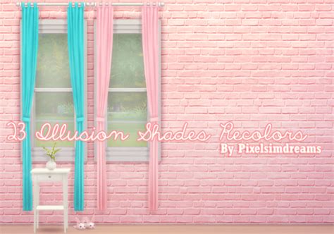 My Sims 4 Blog: 23 Curtain Recolors PixelSimDreams