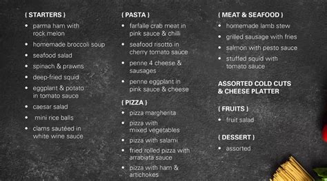 Al Forno East Coast Restaurant & Pizzeria Menu 2024