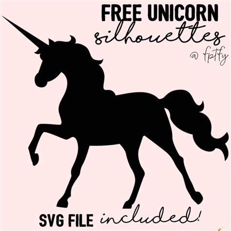 Free Unicorn Silhouettes! - Free Pretty Things For You