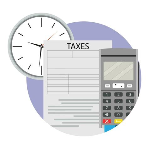 Payment tax icon via terminal. Taxes due icon, finance tax vector ...